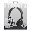 Miniatyrbillede 6 af 11: STREETZ headset for smartphone, microphone, 1-button, 1,5m, black Svart