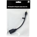 Miniatyrbillede 3 af 4: DELTACO DisplayPort-adapter, Mini DisplayPort 20-pin han til DisplayPo