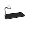 Miniatyrbillede 2 af 2: ZENS Triple Alu. Lader Qi Trådløs 220V 2x10W med Apple Watch Lader (Apple QC 7,5W) Sort