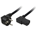 Miniatyrbillede 1 af 2: LogiLink Apparatkabel CEE 7/7 90° - C13