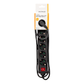 Pikkukuva 4 / 4: DELTACO outlet 6xCEE 7/3 1xCEE 7/7 switch 1,5m black