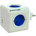 Miniatyrbild 1 av 11: Allocacoc PowerCube Original 4 Sockets, 2 USB, blue