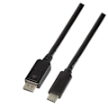 Miniatyrbillede 1 af 2: LogiLink USB-C -> DisplayPort 1.2 1,8m