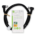 Pikkukuva 4 / 4: Nedis Koaksiaalikaapeli | IEC (Coax) Uros | IEC (Coax) Naaras | Niklattu | 120 dB | 75 Ohm | Nelinkertainen suojaus | 1.50 m | Pyöreä | PVC | Musta |