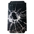 Pikkukuva 1 / 2: Iho Iphone X/XS:lle Shattered glass - Musta Svart