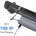 Miniatyrbillede 7 af 9: LogiLink USB-C-dockingstation 6-i-1 iPad/Steam Deck m.m