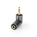 Miniatyrbild 7 av 10: Nedis Stereo Audio Adapter | 3.5 mm Hane | 3.5 mm Hona | Guldplaterad | Rak | Metall | Grått Med Metall / Guld | 1 st. | Kartong med täckt fönster