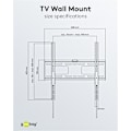 Pikkukuva 5 / 8: Goobay TV-väggfäste Pro FIXED (M) för TV-apparater från 32 till 55 tum (81-140 cm) (upp till 50 kg)