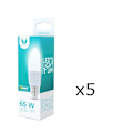 Miniatyrbillede 2 af 3: LED-Lampa E27, C37, 10W, 230V, 4500K, Keramisk 5-pack, Vit neutral