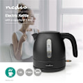 Miniatyrbillede 3 af 11: Nedis Elkedel | 1.0 l | Plast | Sort | Drejelig 360 grader | Skjult varmeelement | Strix®-controller | Beskyttelse mod kogetørring