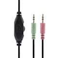 Miniatyrbillede 4 af 7: DELTACO headset, volumenkontrol på kablet, 2 x 3,5 mm, 2,5 m kabe Svart