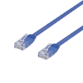 Miniatyrbild 1 av 2: Deltaco U/UTP Cat6 patch cable, flat, 3m, 250MHz, blue
