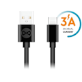 Pikkukuva 2 / 3: Forever-kaapeli USB - USB-C 1.0 m 3A, musta