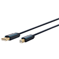 Miniatyrbillede 1 af 8: ClickTronic Adapterkabel fra USB-A til USB-B 2.0 Premiumkabel