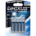 Miniatyrbillede 2 af 3: tecxus LR03/AAA (Micro) batteri, 4 stk. blister alkaline mangan batteri, 1,5 V