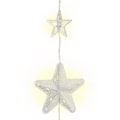 Pikkukuva 4 / 10: Goobay 80 LED stjärngardin med fjärrkontroll, timerfunktion, 8 ljuslägen, dimmer och 31 V extern transformator, varmvitt (3000 K)