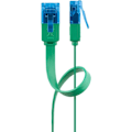 Miniatyrbild 1 av 8: Goobay CAT 6A platt patchkabel, U/UTP, grön kopparledare (CU), 2 m