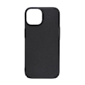 Miniatyrbillede 1 af 5: Essentials iPhone 15 sandblæst bagcover, sort/grå Svart