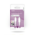 Miniatyrbillede 5 af 5: Nedis Lightning Kabel | USB 2.0 | Apple Lightning 8-pin | USB-C™ Han | 480 Mbps | Nikkelplateret | 2.00 m | Runde | PVC | Hvid | Box