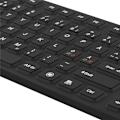 Miniatyrbillede 4 af 5: DELTACO rubberized keyboard, silicone, IP68, full size, 105 keys,black