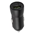 Miniatyrbild 2 av 6: Maxlife MXCC-04 PD QC Billaddare 1x USB-C 1x USB 20W, Svart