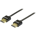 Pikkukuva 2 / 3: DELTACO ohut HDMI-kaapeli, HDMI High Speed with Ethernet, 1m, musta
