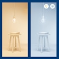 Miniatyrbillede 5 af 9: WiZ WiFi Smart LED E27 G95 40W Filament Färg + Varm-kallvit 470lm