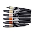 Miniatyrbillede 1 af 5: WINSOR Promarker set, earth tones 6pcs
