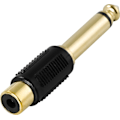 Miniatyrbillede 3 af 4: DELTACO multimedie-adapter, RCA hun til 6,3mm han, mono