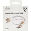 Pikkukuva 3 / 4: EPZI yleiskäytt. latauskaap., USB-C, Lightning, Micro USB, USB-A, 50cm
