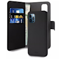 Miniatyrbillede 1 af 4: Puro iPhone 12 Pro Max, EcoLeather Wallet Detach, sort Svart