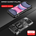 Miniatyrbillede 5 af 8: Robust etui med stativ til iPhone 13 Pro, Sort Svart
