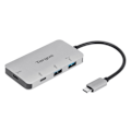 Miniatyrbillede 1 af 2: Targus ACH228 USB-C 2x USB-A+2x USB-C Silver