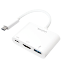 Miniatyrbillede 1 af 3: LogiLink USB-C -> HDMI + USB-C + USB