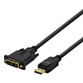 Pikkukuva 2 / 3: DELTACO kaapeli Lenovo DisplayPort - DVI-D Single Link, 2m, musta