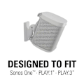 Pikkukuva 3 / 9: SANUS Wall Mount for Sonos One SL Play:1 Play:3 Pair White