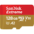 Miniatyrbillede 2 af 3: SANDISK MicroSDXC Extreme 128GB 190MB/s A2 C10 V30 UHS-I U3