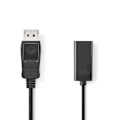 Pikkukuva 1 / 4: Nedis DisplayPort kaapeli | DisplayPort uros | HDMI™ Ulostulo | 4K@30Hz | Niklattu | 0.20 m | Pyöreä | PVC | Musta | Laatikko