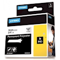 Miniatyrbillede 2 af 2: DYMO Rhino Professional, permanent polyestertape, 19mm, sort tekst på