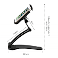 Miniatyrbillede 5 af 10: Desire2 Tablet Stander 2-1 Bordstander og Væghængt Sort