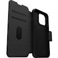 Pikkukuva 4 / 7: Otterbox Strada MagSafe -lompakkokotelo, iPhone 15 Pro Max, musta Svart