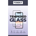 Miniatyrbillede 1 af 4: FoneKit Helfodral Härdat glas, iPhone 15 Pro Max Transparent