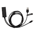 Pikkukuva 3 / 4: DELTACO Ethernet-sovitin mediatoistimia varten, USB, RJ45, musta
