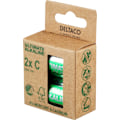 Miniatyrbild 2 av 2: DELTACO Ultimate Alkaline C-batteri, 2-pack