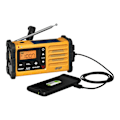 Pikkukuva 4 / 7: Sangean MMR88 Vevradio med ficklampa, solceller, USB, Gul/Svart