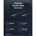 Miniatyrbild 4 av 8: ClickTronic Toslink-kabel Premiumkabel | 1x Toslink-kontakt  1x Toslink-kontakt | 3,0 m | Polymerfiberoptisk kabel