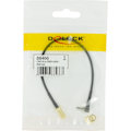 Miniatyrbillede 3 af 3: DeLOCK adapter, CRC-9 han vinklet 90° - ret SMA hun, 0,2m, sort