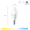 Miniatyrbillede 5 af 9: WiZ WiFi Smart LED E14 Kron 40W Varm-kallvit 470 lm 3 pack