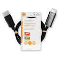 Miniatyrbillede 4 af 4: Nedis Displayport kabel | DisplayPort Han | HDMI™ Stik | 1080p | Nikkelplateret | 1.00 m | Runde | PVC | Sort | Label