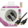 Pikkukuva 11 / 11: DELTACO HDMI-kaapeli, v1.4+Ethernet, 19-pin ur-ur, 1080p,musta, 0,5m
